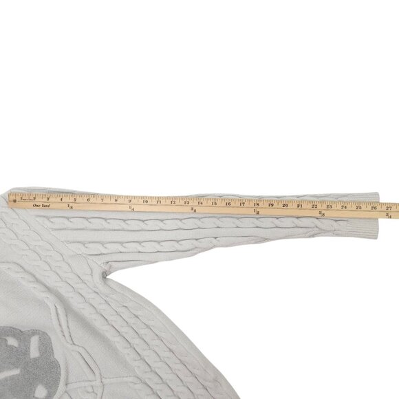 Disney Star Wars Stormtrooper Cable Knit Sweater Adult XL Long Sleeve Gray - Picture 6 of 16